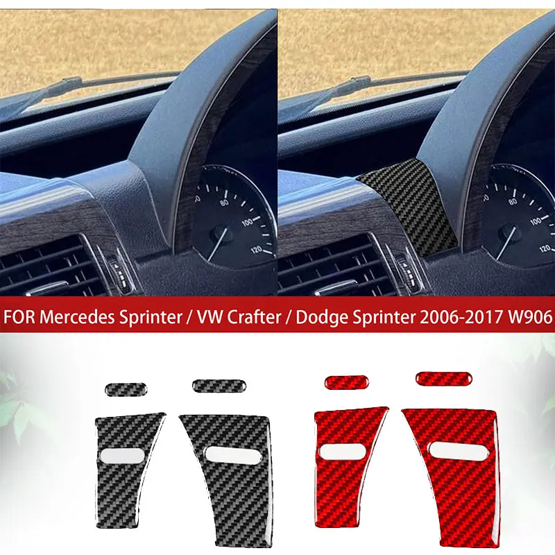 For Mercedes Sprinter VW Crafter Dodge Sprinter Freightliner Sprinter 06-17 4Pcs A Style Dash Side Decor Panel Van Accessories