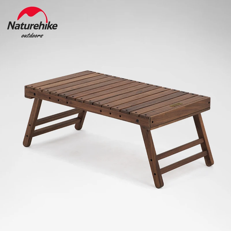 

Naturehike-Camping Folding Wooden Table, Family Barbecue Picnic, Portable Small Table, Outdoor Garden Leisure, NH20J031