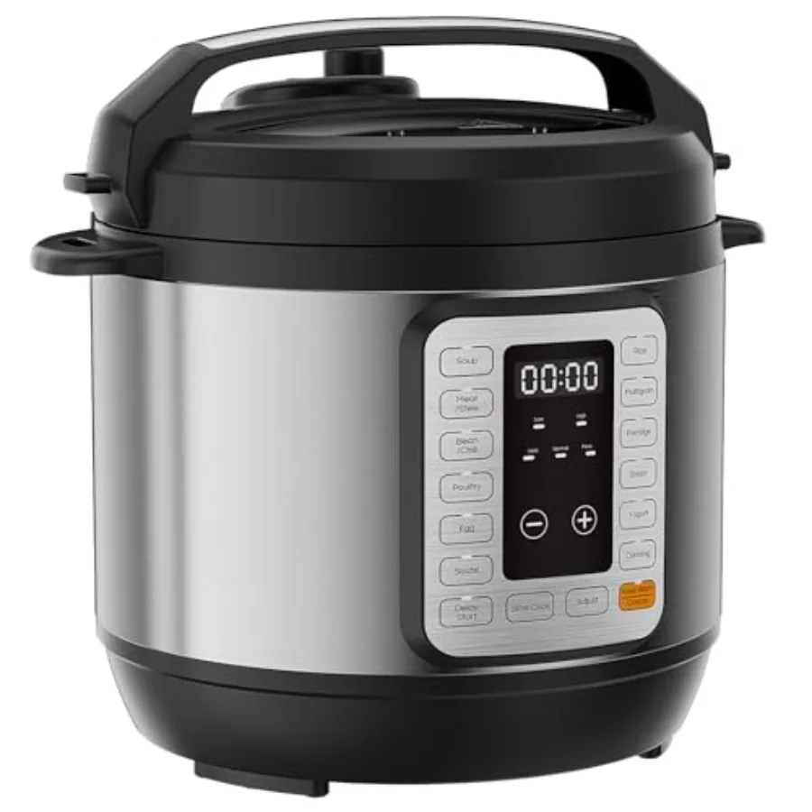 

16-in-1 Electric Pressure Cooker 6QT, 12-Preset Multi Cookers with Ceramic Pot, Slow Cook Rice Steamer Sauté Soup Yogurt Maker