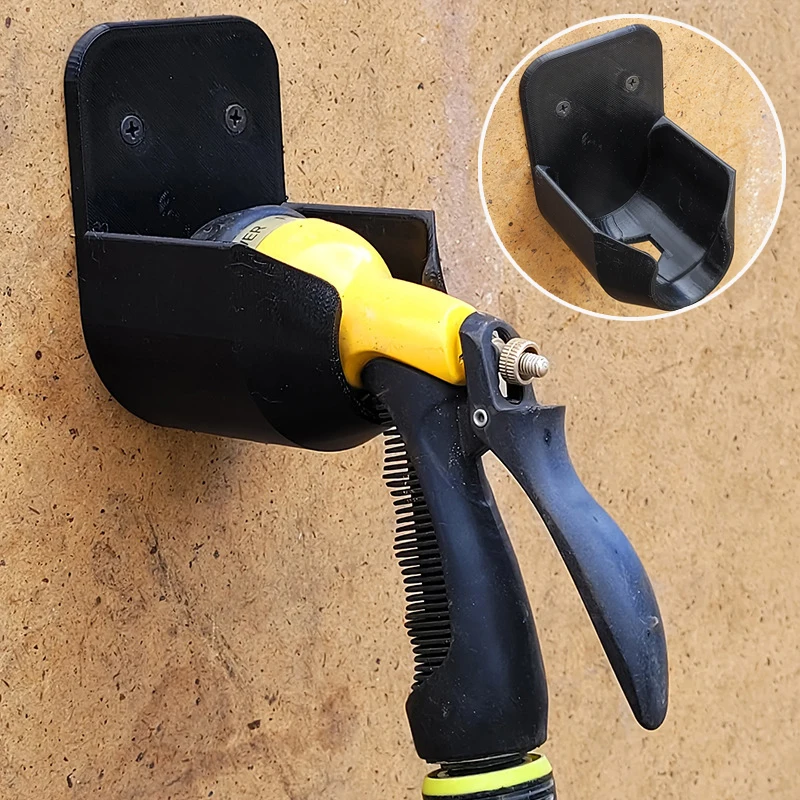 Suporte de bico de mangueira de jardim, cabide de pulverizador ao ar livre, montagem na parede, rack de colocação de cabeça de tubo para jardim, garagem, quintal ao ar livre