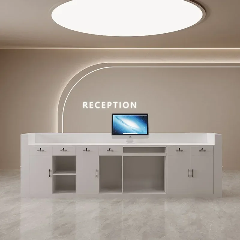 

Стойки для прийомов для обучения красоте, индивидуальные кассовые стойки для приема, передняя часть компании Empfangstheke, мебель для салона красоты