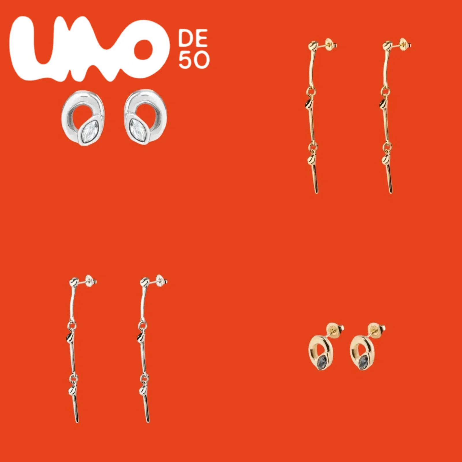 

New 2025 UNOde50 Earrings: 24K Silver & Gold, Luxury Style, Budget-Friendly Choice
