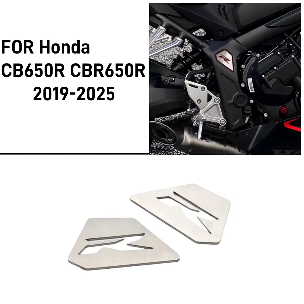 

# CBR650R Frame Filler For Honda CBR 6R50R CB650R Frame Side Cover Trim Covers Stainless Steel Sticker CBR 650 R Type R Emblem