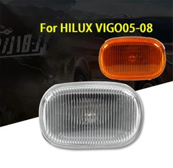 2PCS LED Side Marker Turn Signal Lights Indicator Amber Repeater Car Lights For Toyota HILUX VIGO05-08