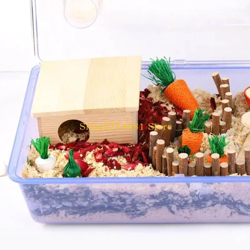 AXYC 5er-Pack Gras-Leckerli, Haustier-Kauspielzeug für Meerschweinchen, Kaninchen, Hamster, Rennmäuse, Kaninchen, natürliches – Detail 5