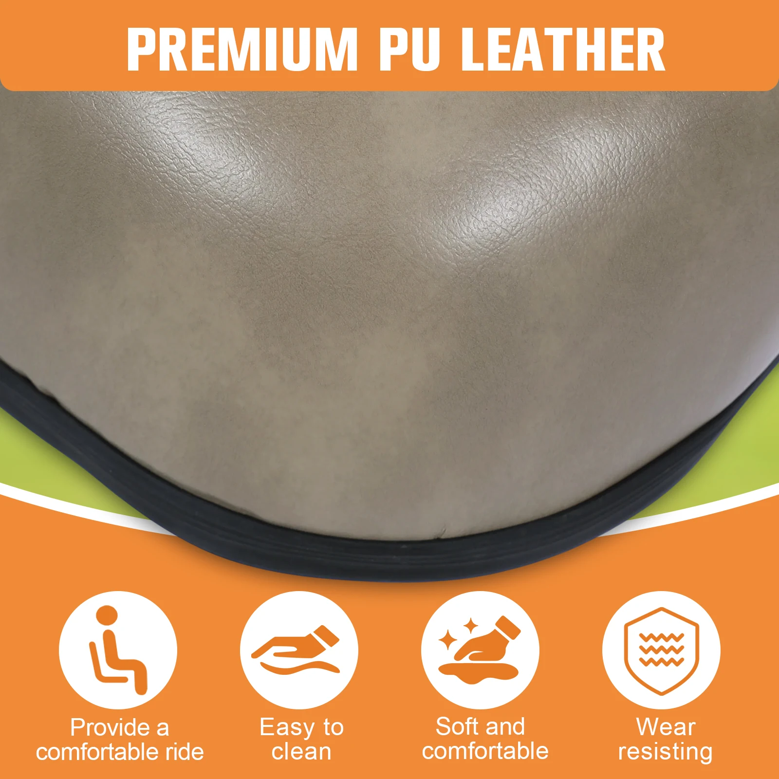 

Golf Cart Front Seat Bottom Replacement Cushion Assembly for EZGO RXV 2008-up (Beige)