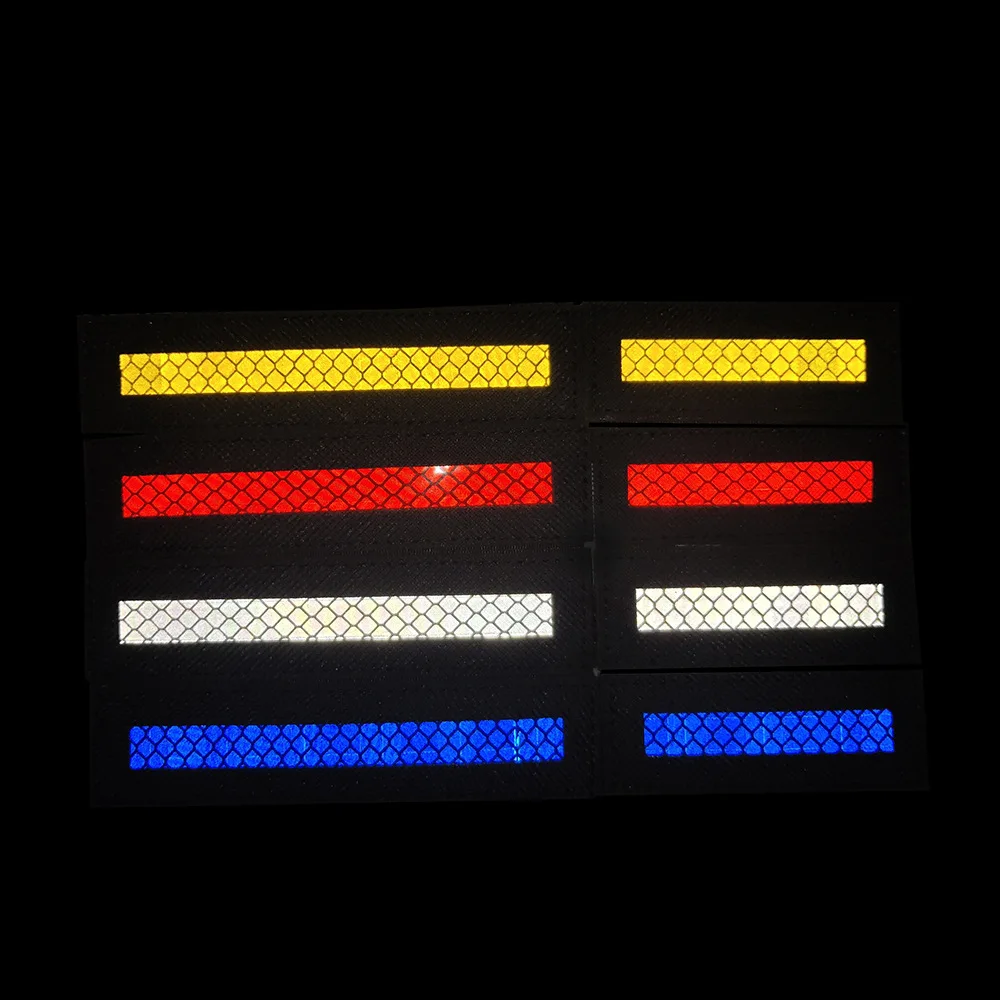 IR Infrared Safety Patch Fire Fighter Thin Blue Red Yellow Line Reflective Tactical Applique for Helmet Uniform Backpack