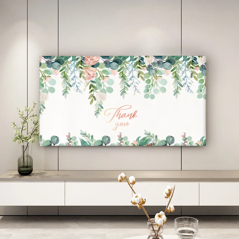 2025 TV Cover Printing Elastic Force Television Hood TV Dust Cover Cloth 32-75 Inch Fashion Simple and Modern Style