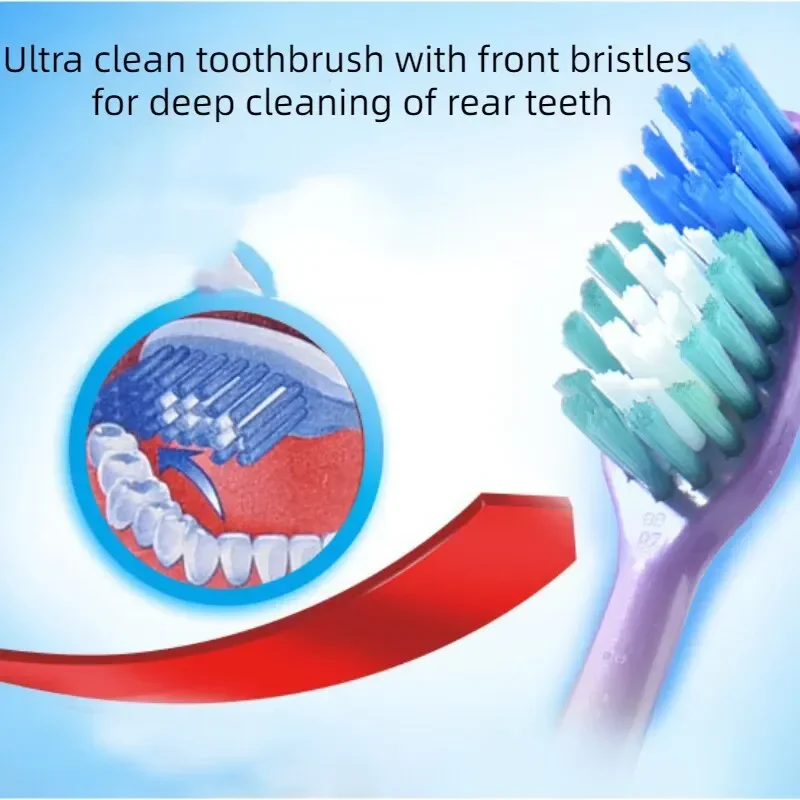 Colgate Simulierte Zahnbürste mit weichen, mittelharten Borsten, komfortabler Griff, für Zuhause und unterwegs, tragbares Mundhygiene-Pflegewerkzeug – Detail 5
