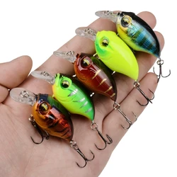 1Pcs Minnow Fishing Lures 5.8cm 8.2g Topwater Crankbait Hard Bait Artificial Wobbler Bass Japan bait fishing bait
