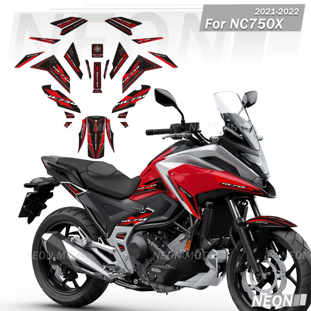 

Для Honda NC750X NC 750X21-2022 накладки на бак мотоцикла, защитные наклейки на колено, ветровое стекло, комплект наклеек