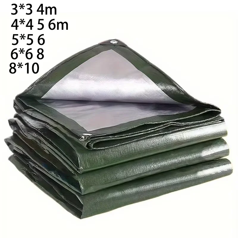 Large Tarp 5x4 4x3m Heavy-Duty Thicken Tarpaulin Waterproof Rain Cover Outdoor Garden Backyard Awning Camping Canopy Sun Shelter