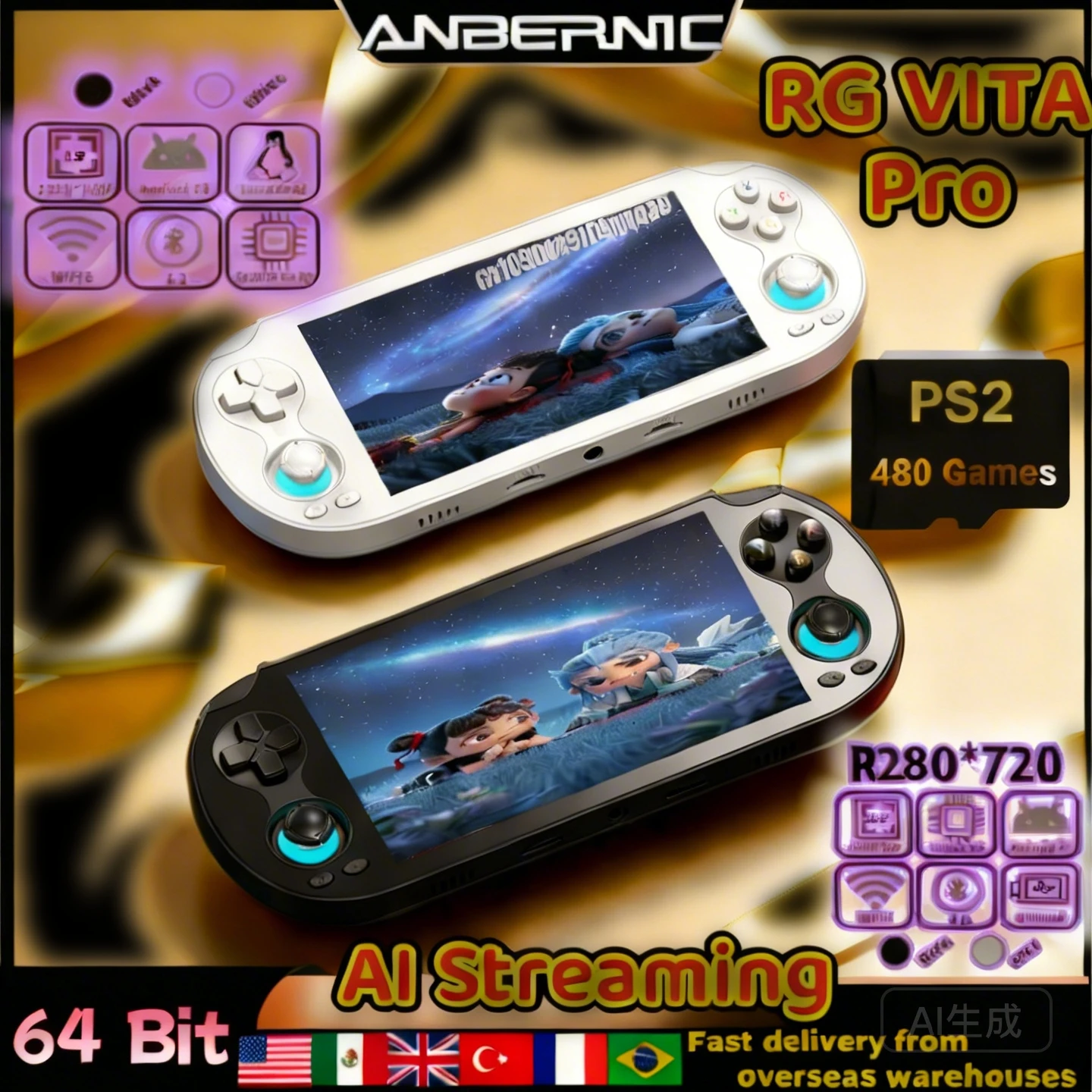 Anbernic Rg Vita Rg…