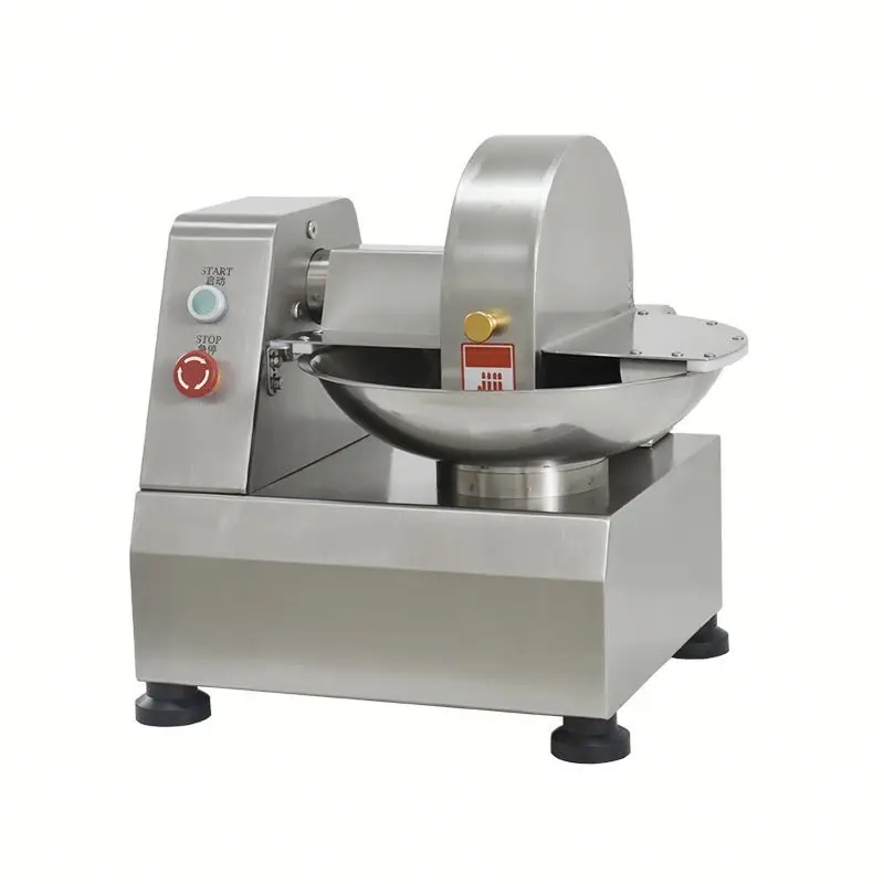 Automatic Commercial Household Multi-Functional Bowl Cutter Blender Grinder Meat Mixer for Vegetables Food Processing Machinery
