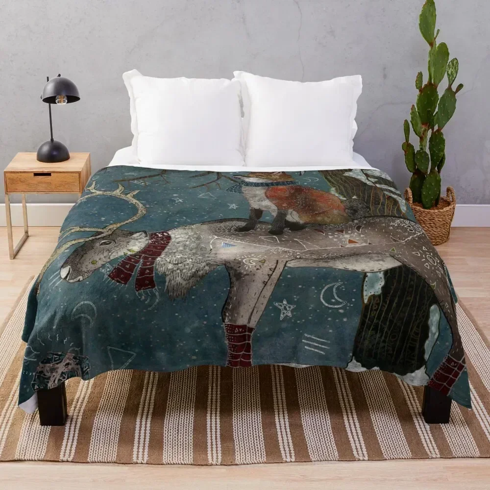

Winter Tale Throw Blanket Elegant Warm Throw Blanket for Hotel Home