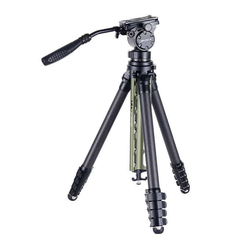 حامل ثلاثي القوائم من ألياف الكربون للسفر الاحترافي المدمج من سلسلة AOKA TS مع قفل بإبزيم