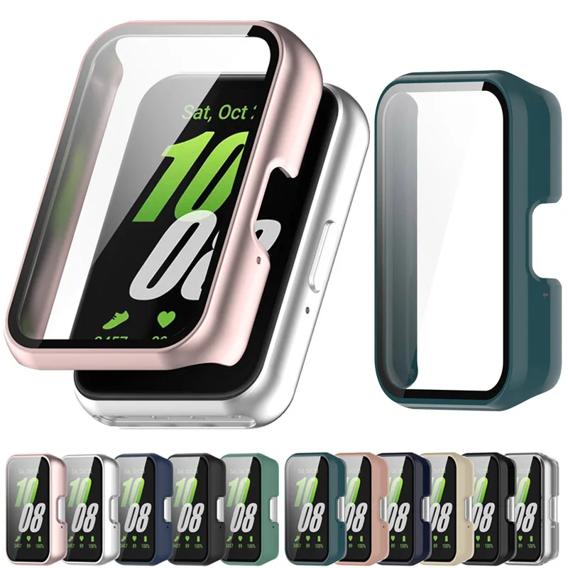 Voll abdeckung Glas PC-Schutzhülle für Samsung Galaxy Fit3 SM-R390 Stoßstange Protector Screen Shell Shell Zubehör