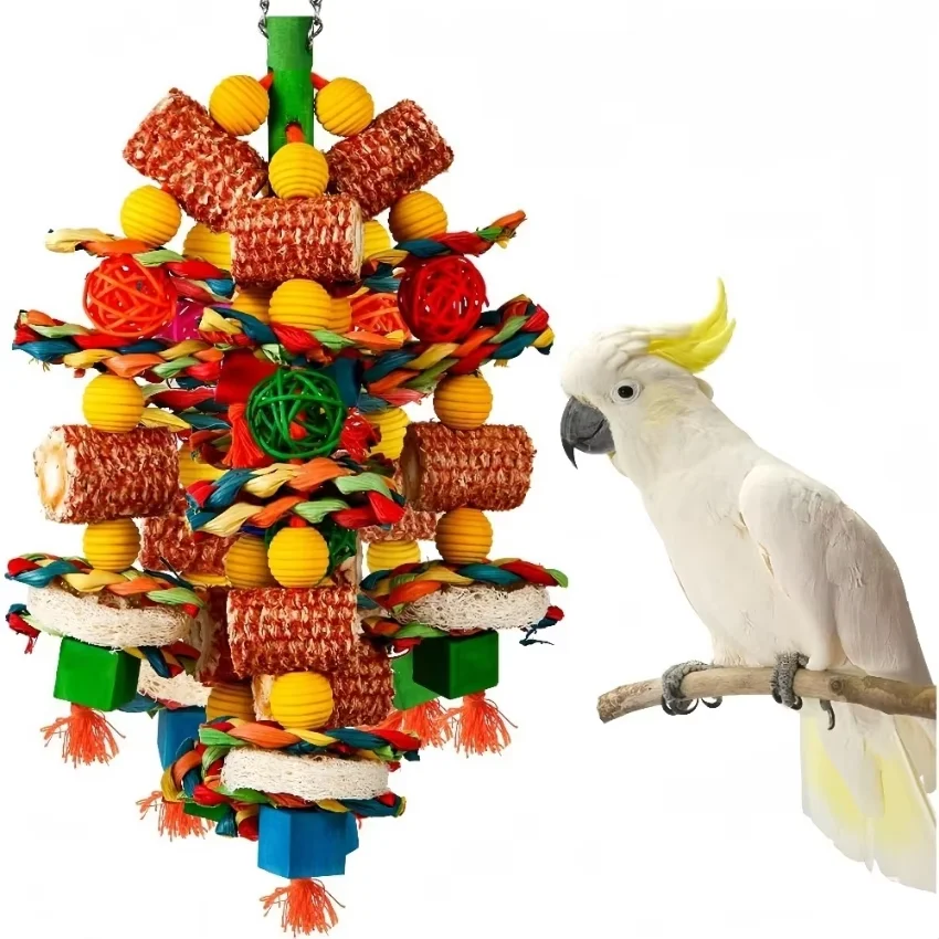 brinquedos-grandes-para-papagaios-brinquedos-de-forrageamento-de-madeira-natural-com-bolas-de-rattan-para-pendurar-na-gaiola-para-araras-cacatuas-e-papagaios-africanos