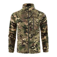 Chaqueta polar de camuflaje para exteriores, cárdigan de lana con vibración de doble cara, chaqueta táctica, traje cálido de Montañismo