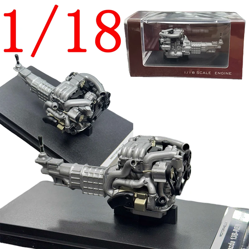 Mh Diecast 1/18 escala Mazda modelo de plástico motor rotativo 13b Rew Play vehículos juguetes para niños regalo caja Original