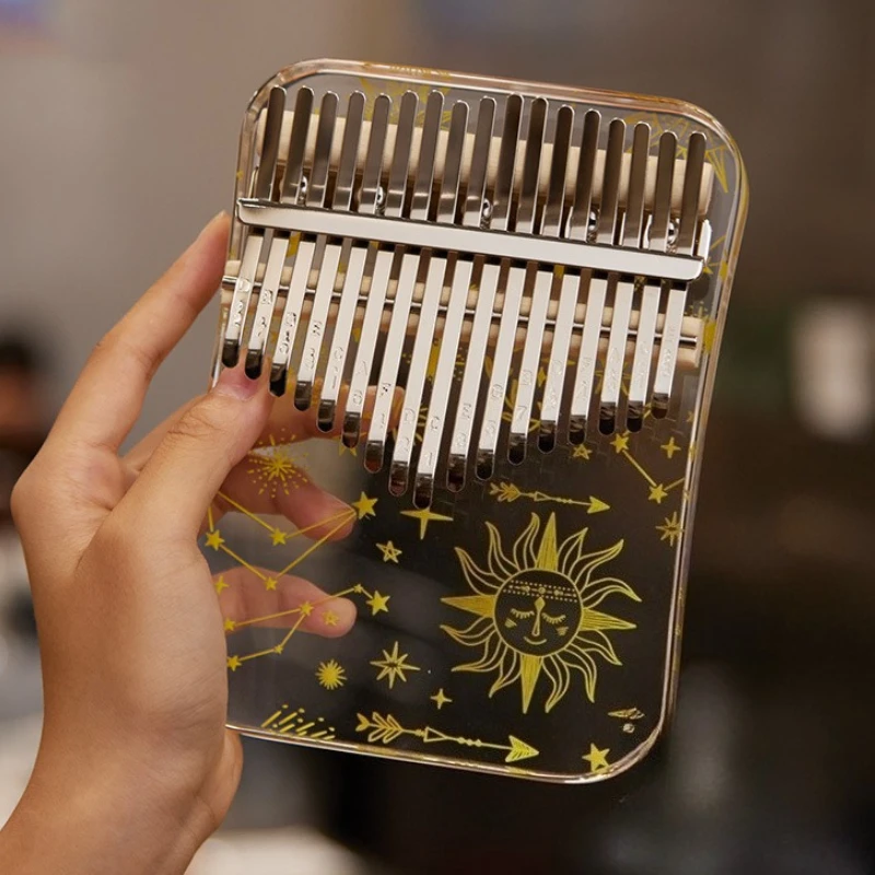 

Акриловое 21-тоновое прозрачное хрустальное пианино Kalimba, портативное пианино для детей и взрослых, профессиональные музыкальные инструменты