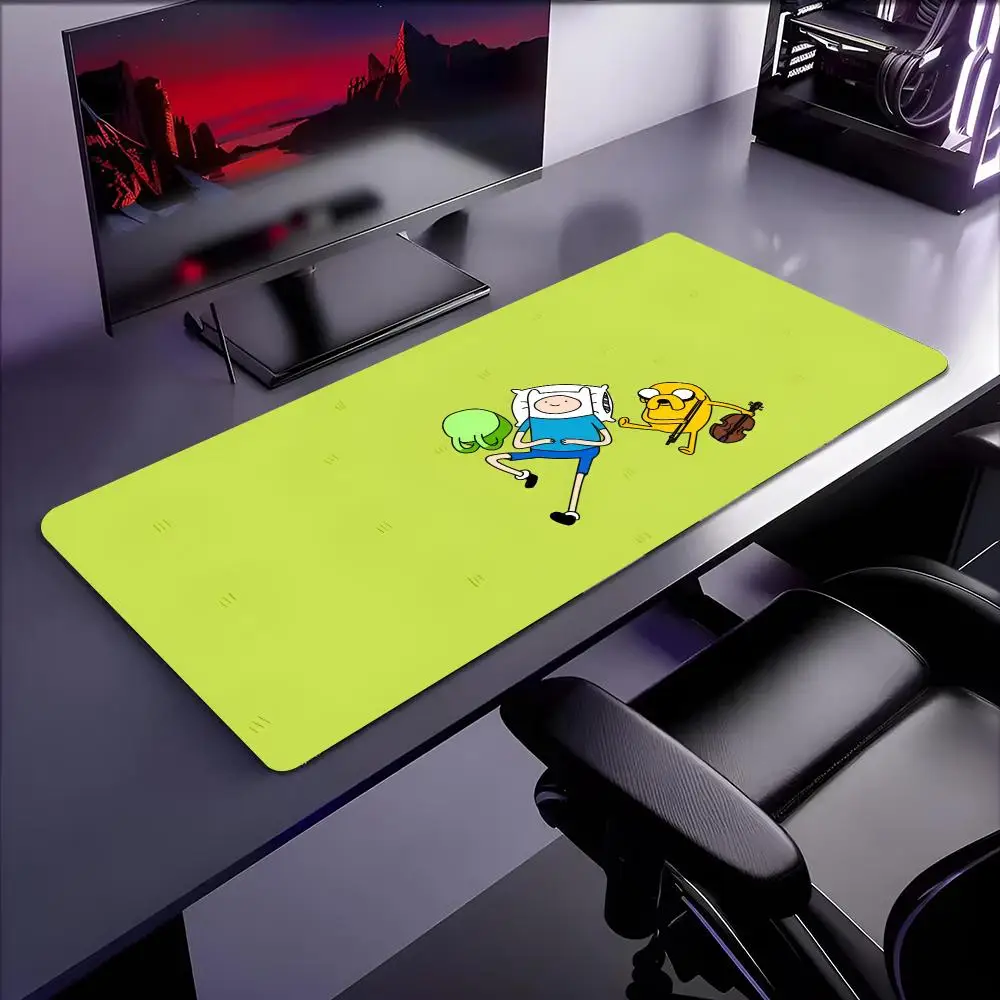 Anime Cartoon A-AdventureS Time Mouse Pads Rubber Mat Laptop Xxl Mousepad Notebook Gamer Computer Table Gaming Accessories