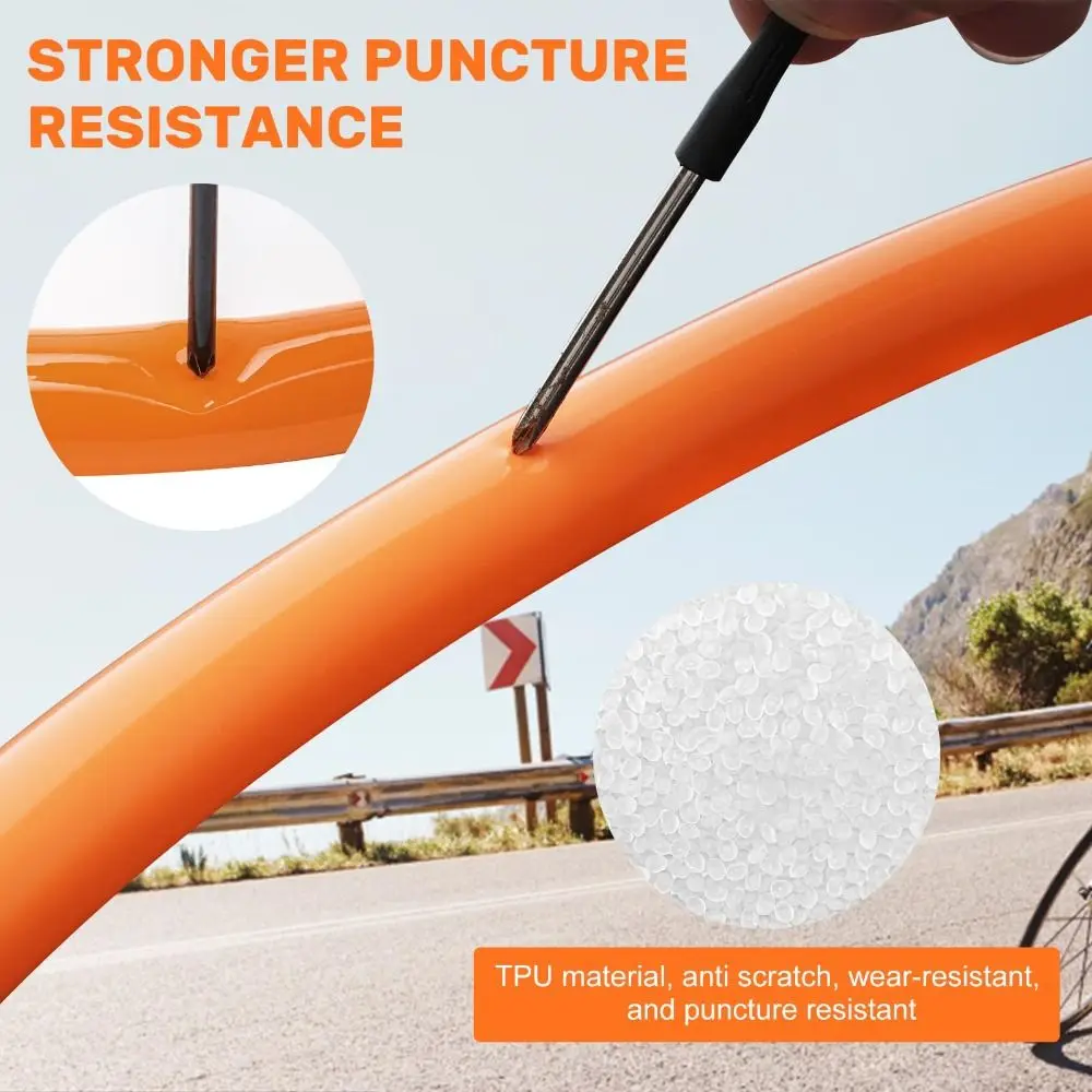 

TPU Ultra Light Inner Tube Ultralight French Valve Bicycle Inner Tube 45/65/85mm Anti-ageing Bike TPU Inner Tube Road Bike