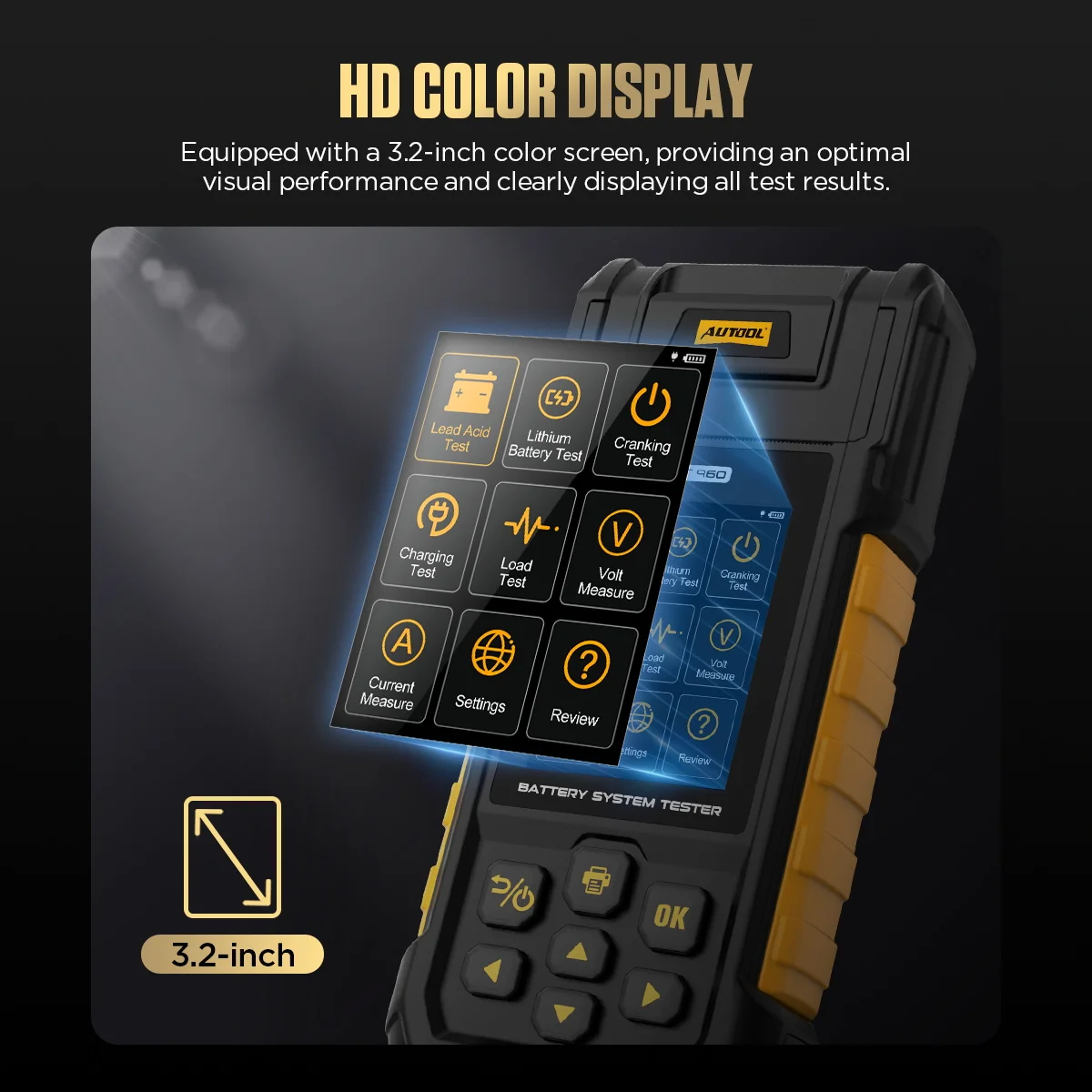AUTOOL BT960 color screen display
