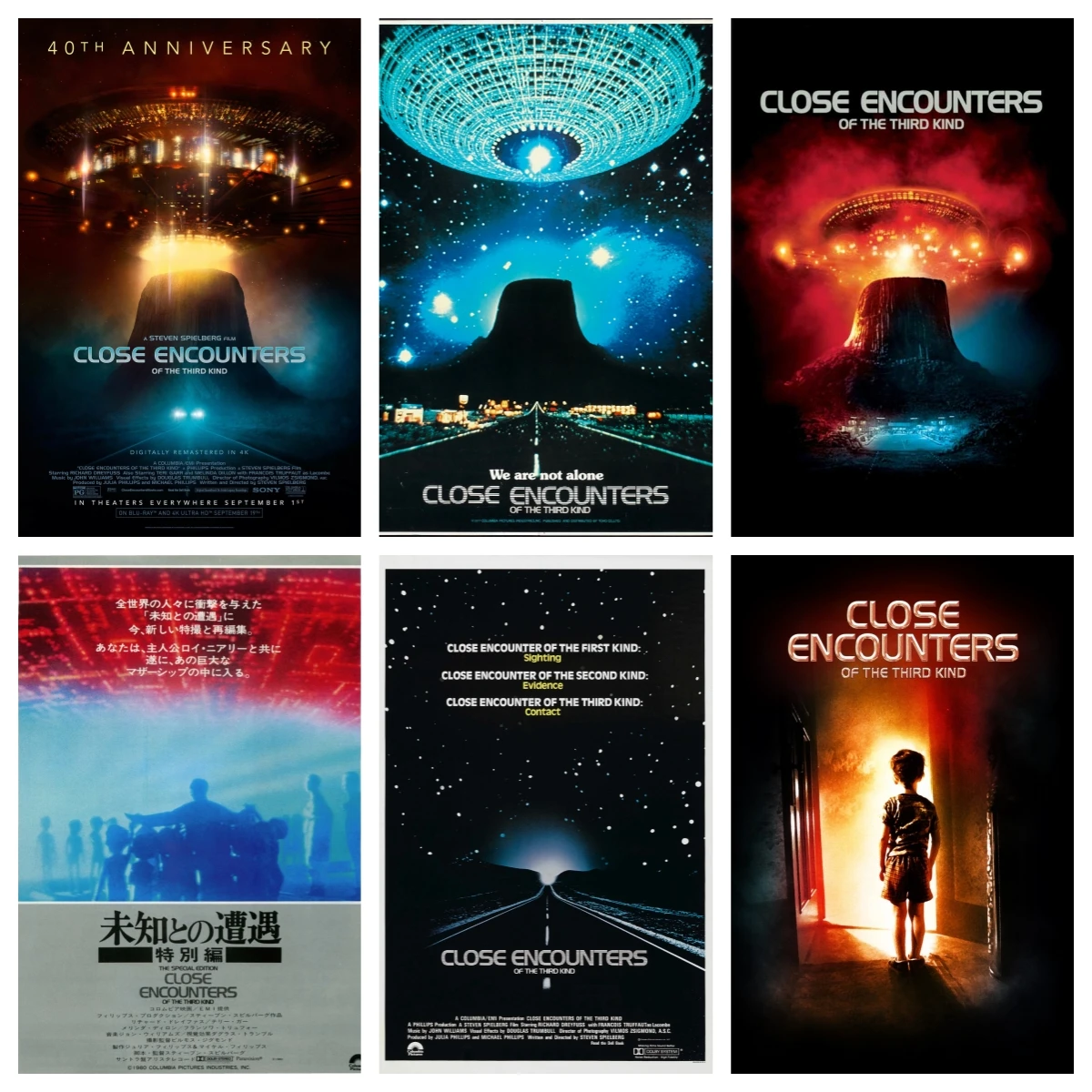 Close Encounters Of The Third Kind 1977 Movie Silk Poster Decorative Wall Painting