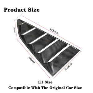 Auto Blind Retroad Fenster Belüftung Guarrision Grill Pelly Dekoration Capa Camaro 2017 2018 2019 2020-2023 Außenzubehör 8 Hauptverkäufe Camaro Louver - №2