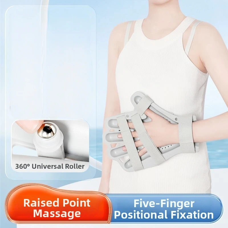 New Separator Corrector for Stroke Hemiplegia Rehabilitation Adjustable Hand Training Brace for Spasm Relief & Finger Deformity