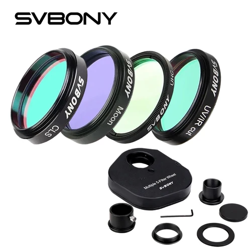 SVBONY Filtro de 1,25 ''/ 2"" UHC+CLS+Luna+filtro de corte UV/IR, telescopio astronómico observaciones astronómicas monoculares