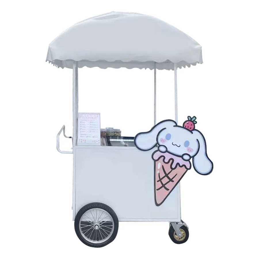 آلة الآيس كريم المحمول المصاصة جيلاتو الجدول عرض الفريزر عربة/مخزون الإيطالية بأسعار معقولة