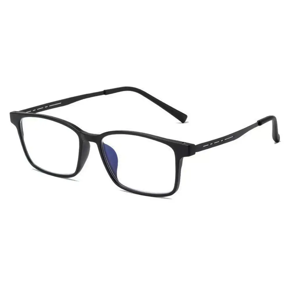 Hochwertige Lesebrille aus reinem Titan für Herren, Anti-Blaulicht-Presbyopie-Brille mit Dioptrien + 1,0 bis + 4,0