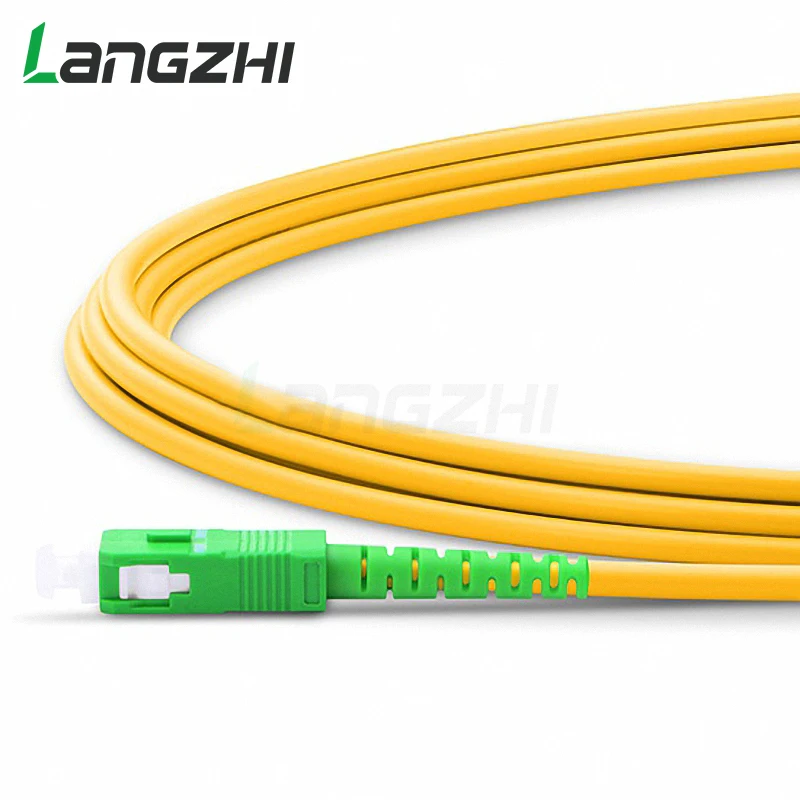 광섬유 패치 코드, SC/APC to SC/APC, 단일 모드 심플렉스, PVC 점퍼 케이블, FTTH 광섬유, 10 팩, 2.0mm, 3.0mm