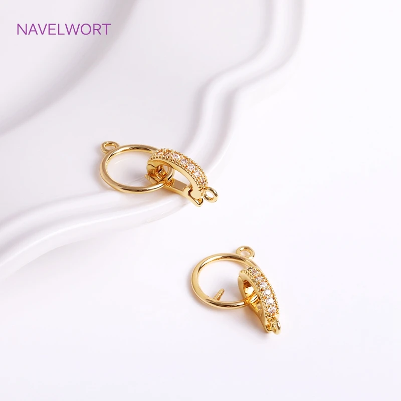 Trendy 18K vergoldet Klapp Halskette Enhancer für DIY Halskette Herstellung Zubehör Messing Anhänger Bail Schmuck Materialien Großhandel – Detail 38