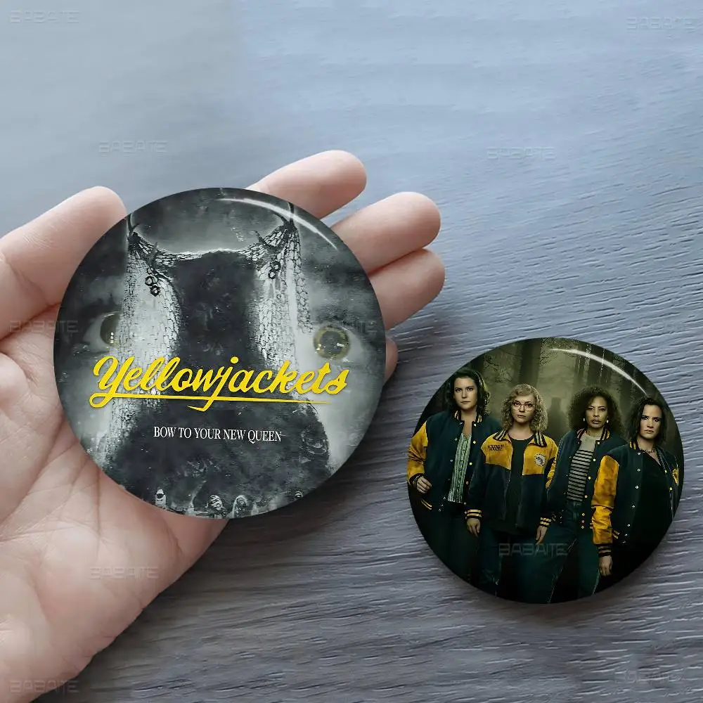 Psychological Horror Series Yellowjackets 58mm Animals Funny Brooches Badge Backpack Clothes Gift Accessory