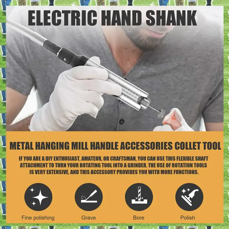 

FTS Handpiece Handle Key Drill Chuck For Flex 3 Jaws Fit Flexible Shaft For Foredom Grobet Motor Rotary Tool Accessory