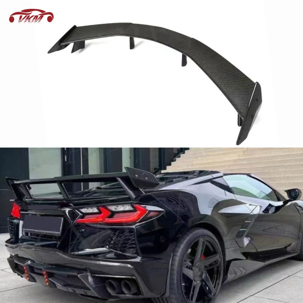 Carbon Fiber Trunk Spoiler Wing for Chevrolet Corvette C8 2020-2021 Car Trunk Spoiler Rear Wing Tailgate Rear Trunk Spoiler Lip