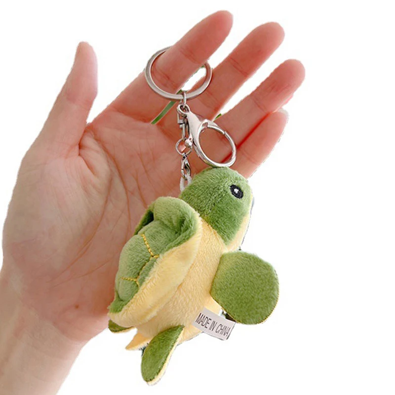 

1PC 10cm Turtle Plush Keychains Plush Pendant School Bag Pendant Girl Bag Keychain Kawaii Keychain Sleutelhanger Plush Turtle