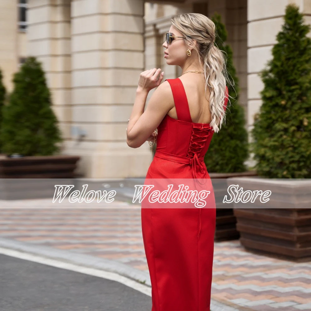 Krótkie sukienki na przyjęcie dla kobiety wesele Sweetheart czapka z osłoną karku rękaw Zipper prosta herbata długość suknia ślubna Custom Vestidos