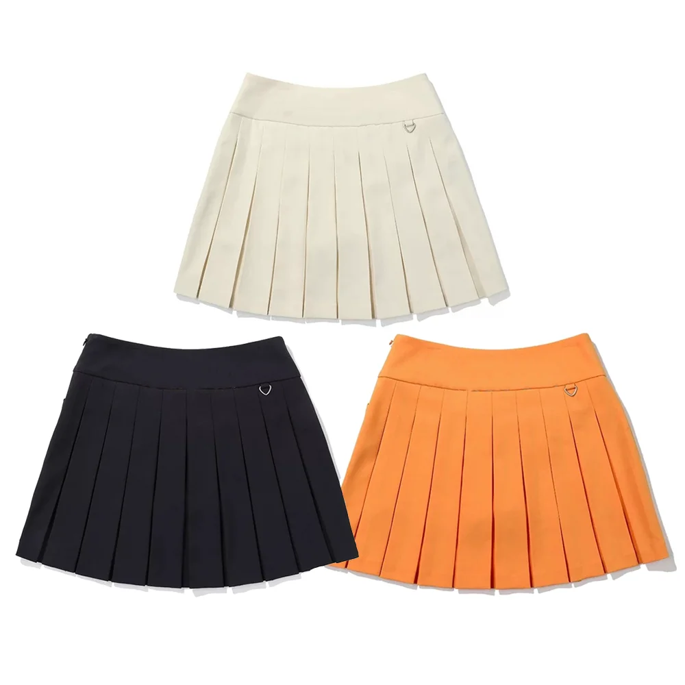

2025 Spring and Summer New Korean Style Golf Women's Short Skirt Sports Casual Breathable Fashion Versatile Pleated Skirt Outdoor Quick-Drying Anti-Exposure