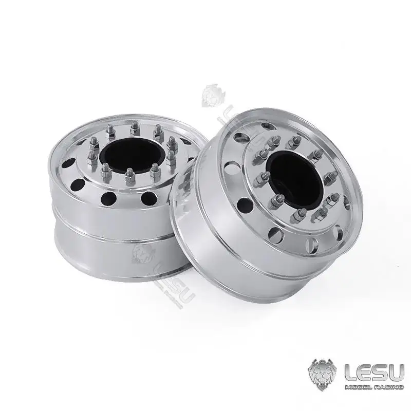 1/16 Truck Wheel Hubs LESU 50001 Aluminum Alloy German Bruder Accessories For Unpowered Front Axle DIY Accessories