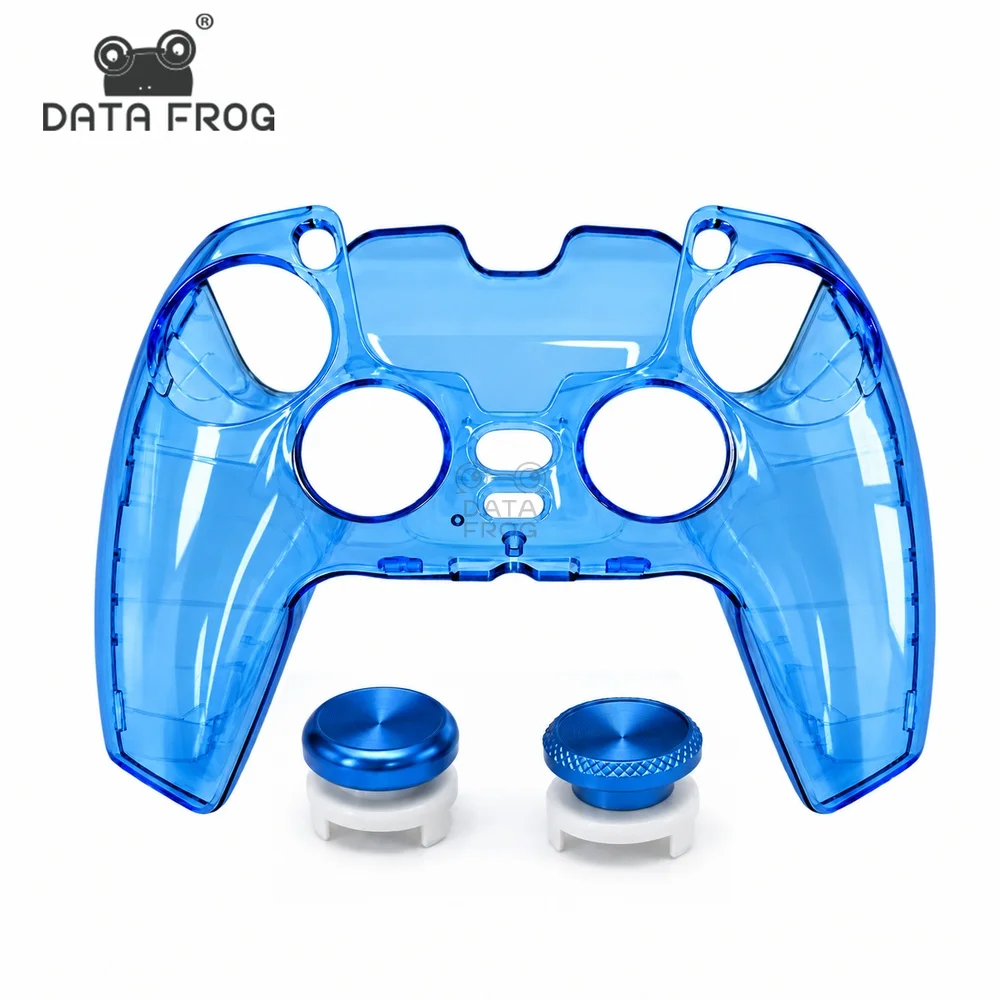 DATA FROG Protective Shell Option Metal Joystick Caps Compatible with PlayStation 5 PS5 Controller Accessories Setup