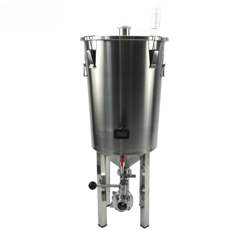 26.5L SS304 Homebrew Beer Brewery Equipment Conical Fermenter Tanks Drip Tray Cleaning Keg Malt Mill Ball Lock Keg Corny