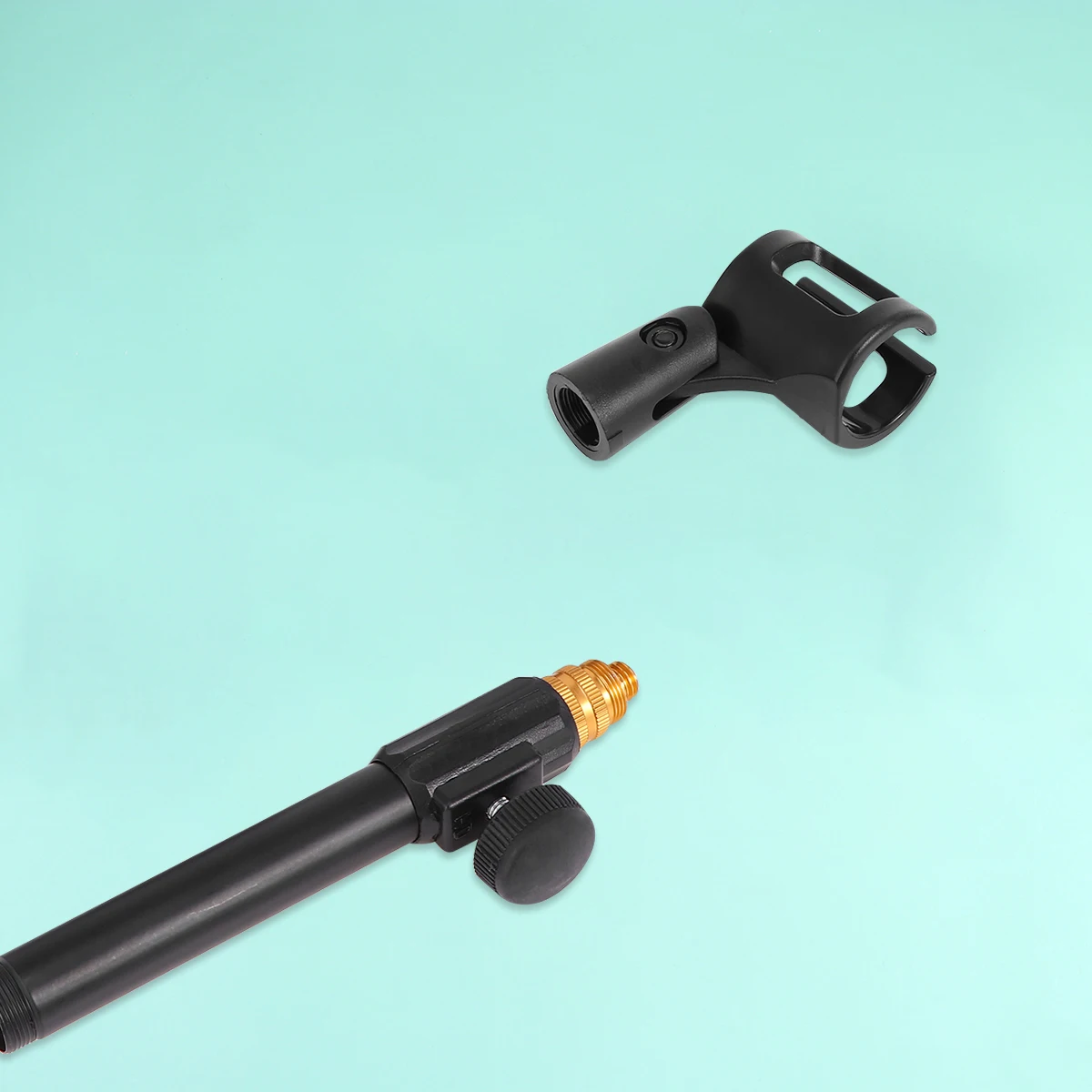 

Microphone Stand Round Base Desktop Bracket Flexible Adjustable for Home Live Broadcast Online Meeting Recording