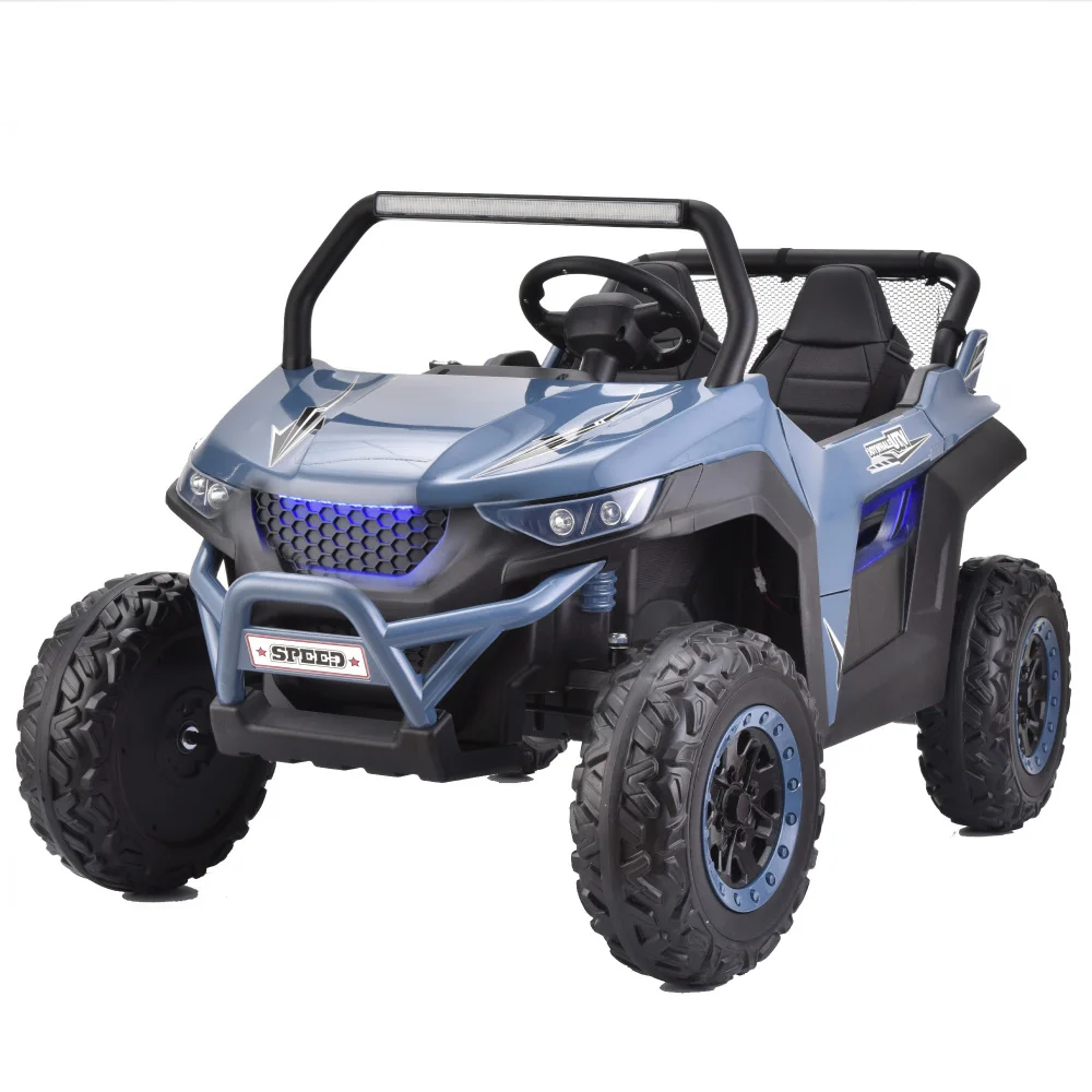 24V 4WD Kids Ride on car, 2 Seater Kids Ride on UTV, Big Battery, Easy-Drag System, w/parents control, Soft Braking