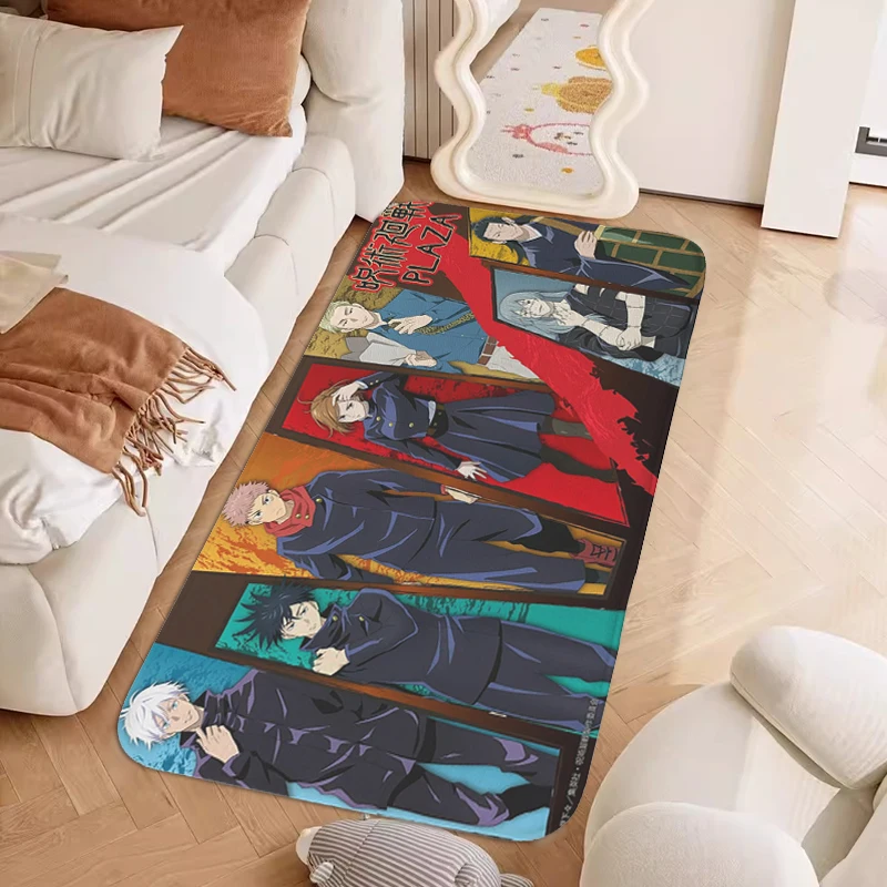 Bedroom Rug Slip-resistant G-Jujutsu Kaiden Sukuna Anime Interior Entrance Mat Non-slip Hallway Kitchen Balcony Carpet Doormat