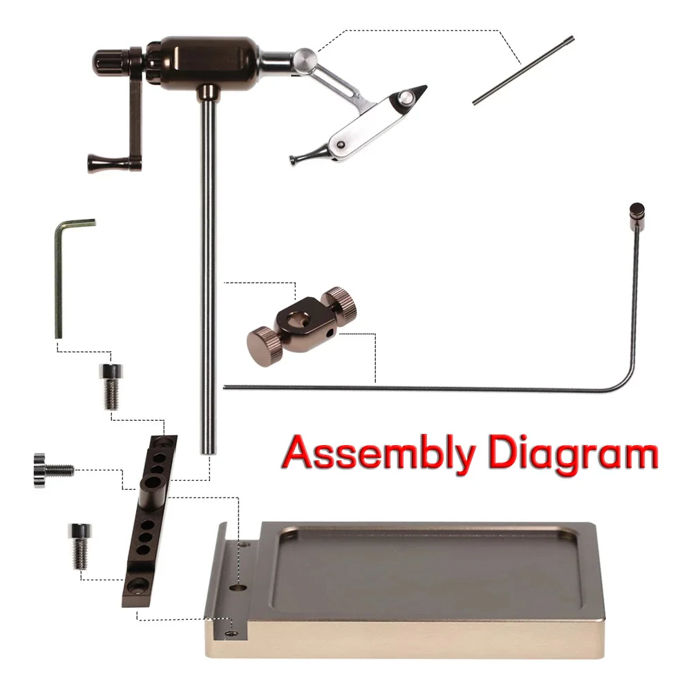 ELLLV Anzuelo giratorio 360 para atado de moscas - imagen 3