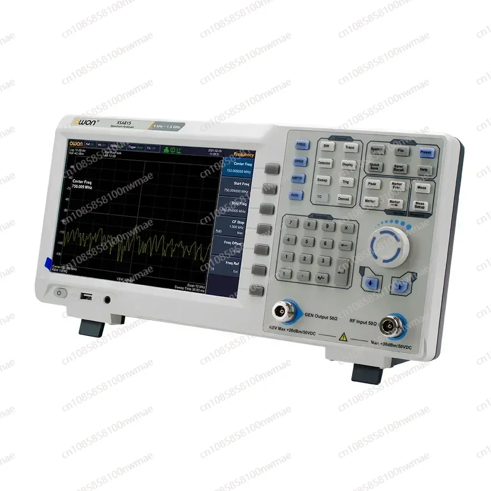 

XSA815TG Digital Analyzer 9 inch LCD 1Hz Resolution Bandwidth 9kHz to 1.5GHz Frequency USB with TG